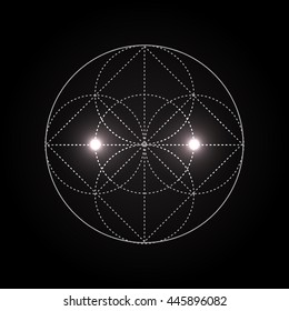 Sacred Geometry. Vector Illustration