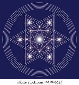 Sacred geometry vector illustration