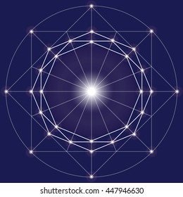 Sacred geometry vector illustration