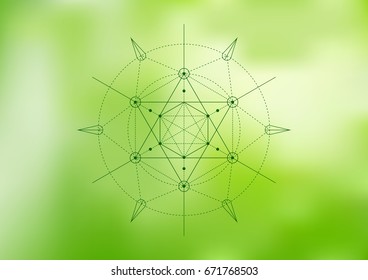 Sacred Geometry. Vector Illustration