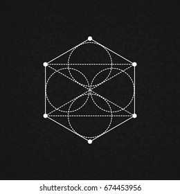 Sacred Geometry. Vector Illustration