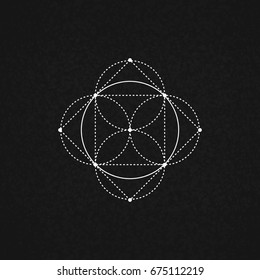 Sacred Geometry. Vector Illustration