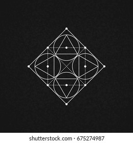 Sacred Geometry. Vector Illustration