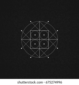 Sacred Geometry. Vector Illustration