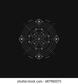 Sacred Geometry. Vector Illustration