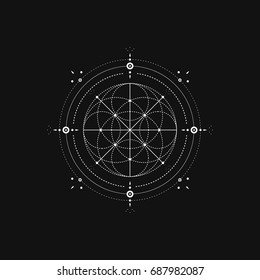 Sacred Geometry. Vector Illustration