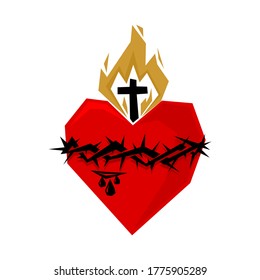 Sacred Heart Logo Images, Stock Photos & Vectors | Shutterstock