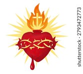 The Sacred Heart of Jesus, the Savior of the World.