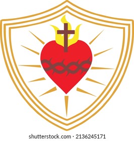 SACRED HEART OF MERCIFUL JESUS ​​VECTOR