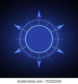 Sacred hexagonal geometry element on a blue background.