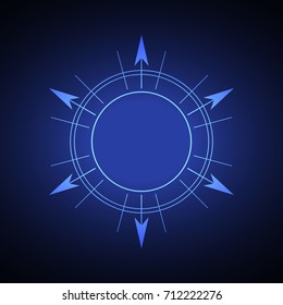 Sacred hexagonal geometry element on a blue background.