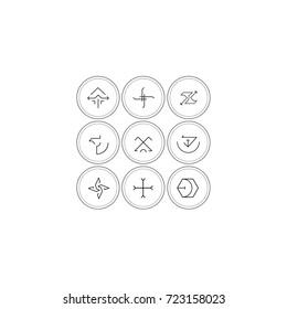 Sacred icons set