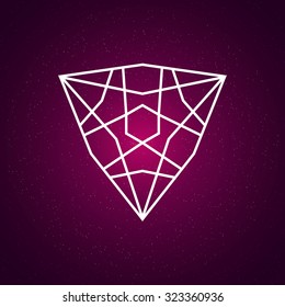 Sacred illustration. Geometry symbol and element.
