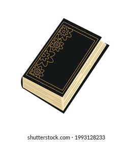 sacred koran book isolated design