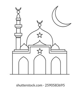 Sacred Lines The Art of Mosque Architecture in Line Art.