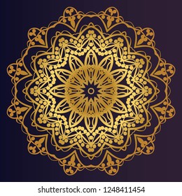 Sacred oriental mandala. color floral ornament. Abstract shapes in Asian style. Vector Illustration.