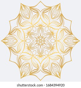 Sacred Oriental Mandala. Color Floral Ornament. Abstract Shapes In Asian Style. Vector Illustration.