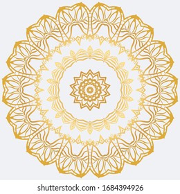 Sacred Oriental Mandala. Color Floral Ornament. Abstract Shapes In Asian Style. Vector Illustration.