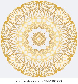 Sacred Oriental Mandala. Color Floral Ornament. Abstract Shapes In Asian Style. Vector Illustration.