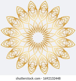 Sacred Oriental Mandala. Color Floral Ornament. Abstract Shapes In Asian Style. Vector Illustration.