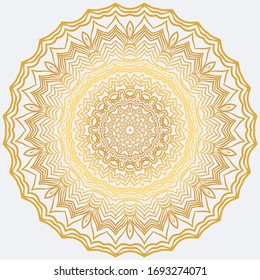 Sacred Oriental Mandala. Color Floral Ornament. Abstract Shapes In Asian Style. Vector Illustration.
