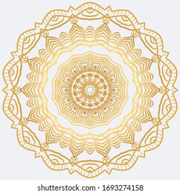 Sacred Oriental Mandala. Color Floral Ornament. Abstract Shapes In Asian Style. Vector Illustration.