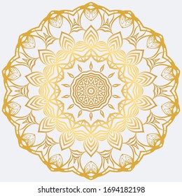 Sacred Oriental Mandala. Color Floral Ornament. Abstract Shapes In Asian Style. Vector Illustration.