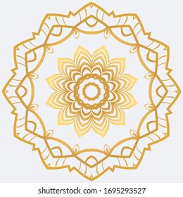 Sacred Oriental Mandala. Color Floral Ornament. Abstract Shapes In Asian Style. Vector Illustration.