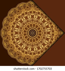 Sacred Oriental Mandala. Color Floral Ornament. Abstract Shapes In Asian Style. Vector Illustration.