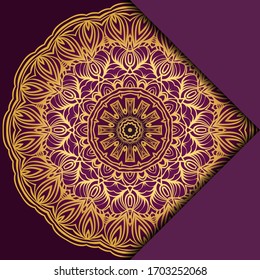 Sacred Oriental Mandala. Color Floral Ornament. Abstract Shapes In Asian Style. Vector Illustration.