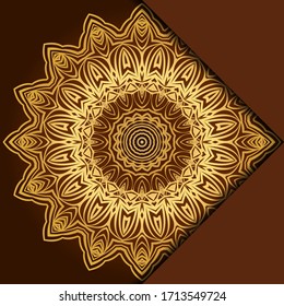 Sacred Oriental Mandala. Color Floral Ornament. Abstract Shapes In Asian Style. Vector Illustration.