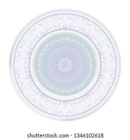 Sacred Oriental Mandala. Floral Ornament. Vector Illustration. Can Be Used For Greeting Card, Coloring Book, Phone Case Print