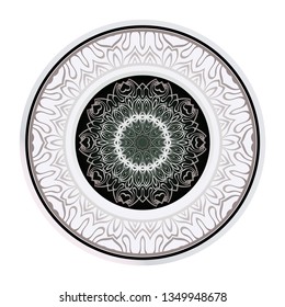 Sacred Oriental Mandala. Floral Ornament. Vector Illustration. Can Be Used For Greeting Card, Coloring Book, Phone Case Print