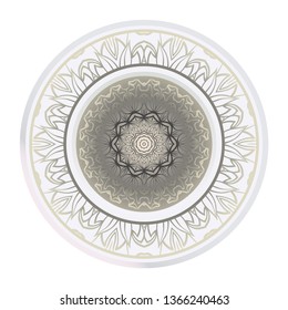 Sacred Oriental Mandala. Floral Ornament. Vector Illustration. Can Be Used For Greeting Card, Coloring Book, Phone Case Print