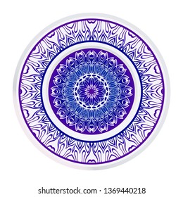 Sacred Oriental Mandala. Floral Ornament. Vector Illustration. Can Be Used For Greeting Card, Coloring Book, Phone Case Print