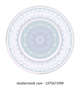 Sacred Oriental Mandala. Floral Ornament. Vector Illustration. Can Be Used For Greeting Card, Coloring Book, Phone Case Print