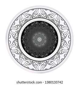 Sacred Oriental Mandala. Floral Ornament. Vector Illustration. Can Be Used For Greeting Card, Coloring Book, Phone Case Print