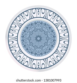 Sacred Oriental Mandala. Floral Ornament. Vector Illustration. Can Be Used For Greeting Card, Coloring Book, Phone Case Print