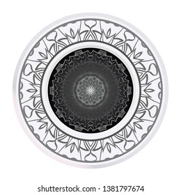 Sacred Oriental Mandala. Floral Ornament. Vector Illustration. Can Be Used For Greeting Card, Coloring Book, Phone Case Print