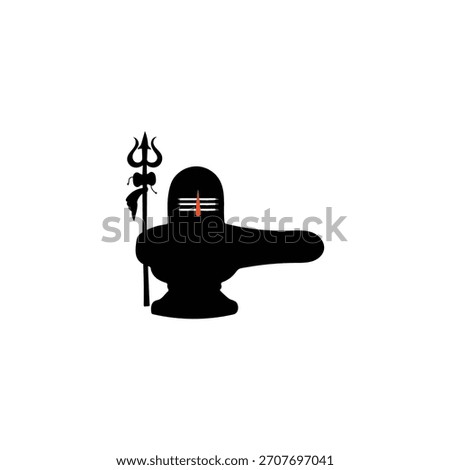Sacred Shiv Linga vector illustration, perfect for Hindu religious designs, temple artwork, festival decorations, spiritual posters, cultural education, and traditional worship-themed graphics.