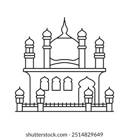 Templo sique sagrado em Amritsar, templo dourado de amritsar vetor design
