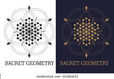 Sacred symbol. sacret logo,  yoga,  geometry,symbol, magic, esoteric, vector