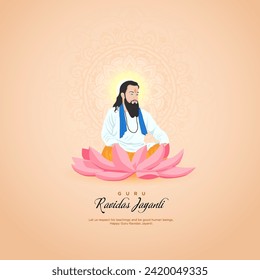 Tributo sagrado que conmemora a Guru Ravidas Jayanti, honrando el nacimiento del estimado santo y reformador social. Que sus enseñanzas de amor e igualdad continúen iluminando nuestros caminos con compasión