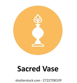 Sacred Vase Vector icon which can easily modify or edit
