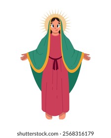 sacred virgin of guadalupe isolated