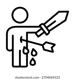 Elemento De Icono De Sacrificio Para Diseño Y Vector