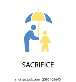 sacrifice icon. vector.Editable stroke.linear style sign for use web design,logo.Symbol illustration.