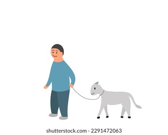 sacrificial flat design vector illustration