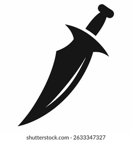 Sacrificial knife icon silhouette icon