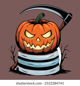 Sacry Pumpklin Hallowen t shirt design 
